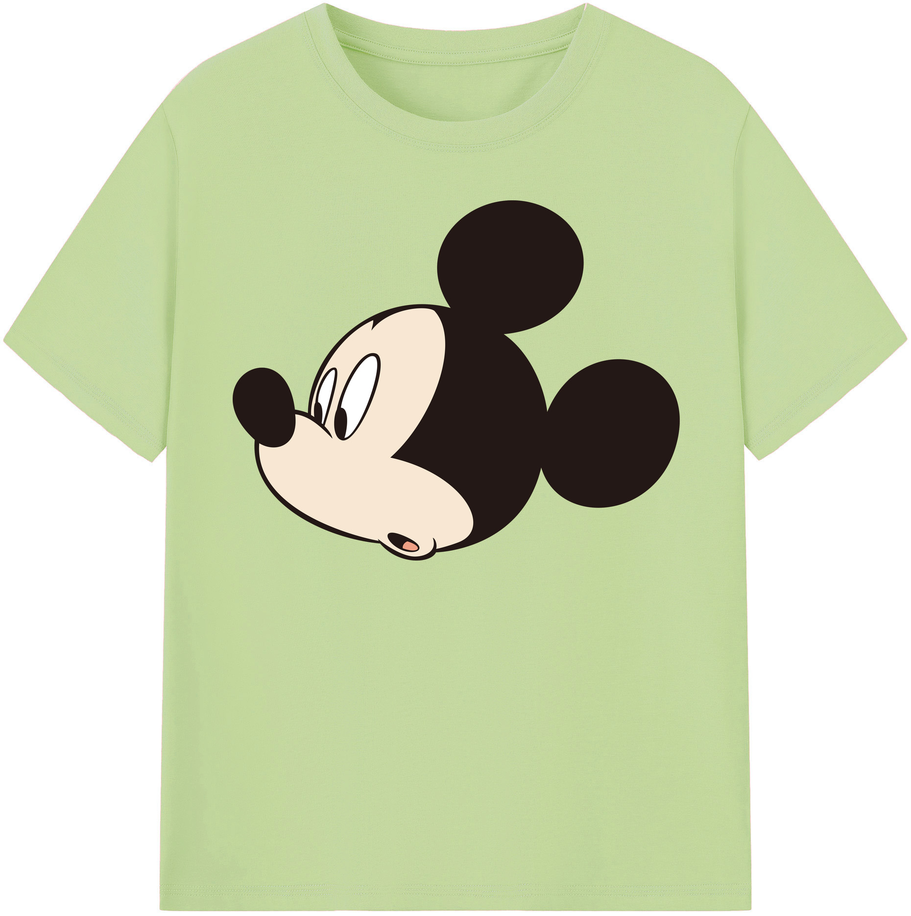 （画像用） ミッキーマウス Mickey Mouse 綿100％半袖Tシャツ（フロントプリント）
